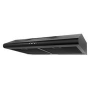 Cosmo 30" Delta Collection Under Cabinet Range Hood in Matte Black, 3-Speed Motor, LED Lights, COS-5MU30-BK