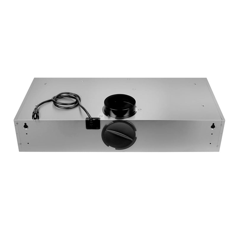 Cosmo 30" Delta Collection Under Cabinet Range Hood in Stainless Steel, 3-Speed Motor, LED Lights, COS-5MU30