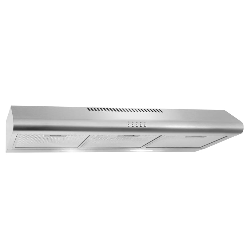 Cosmo 36" Delta Collection Under Cabinet Range Hood in Stainless Steel, 3-Speed Motor, LED Lights, COS-5MU36