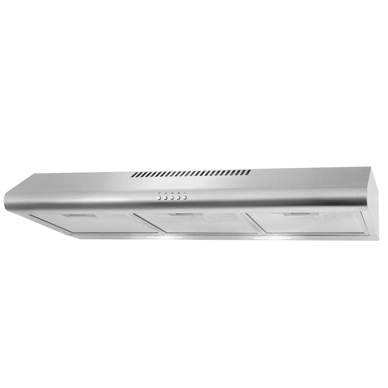 Cosmo 36" Delta Collection Under Cabinet Range Hood in Stainless Steel, 3-Speed Motor, LED Lights, COS-5MU36