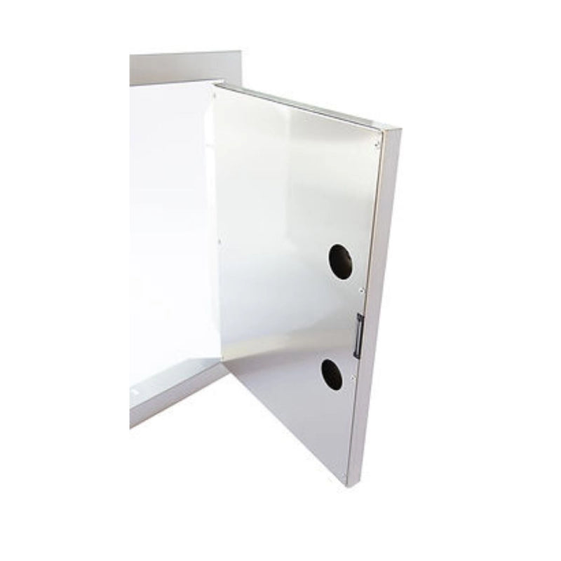 Kokomo Grills Outdoor Kitchen Stainless Steel Two Drawer - One Door Combo KO-ALPDC with polished bar handles and dual-wall construction