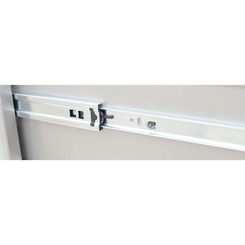 Kokomo Grills Outdoor Kitchen Stainless Steel Trash/Propane Pull-Out KO-TRHD with smooth ball bearing glides and self-closing mechanism.