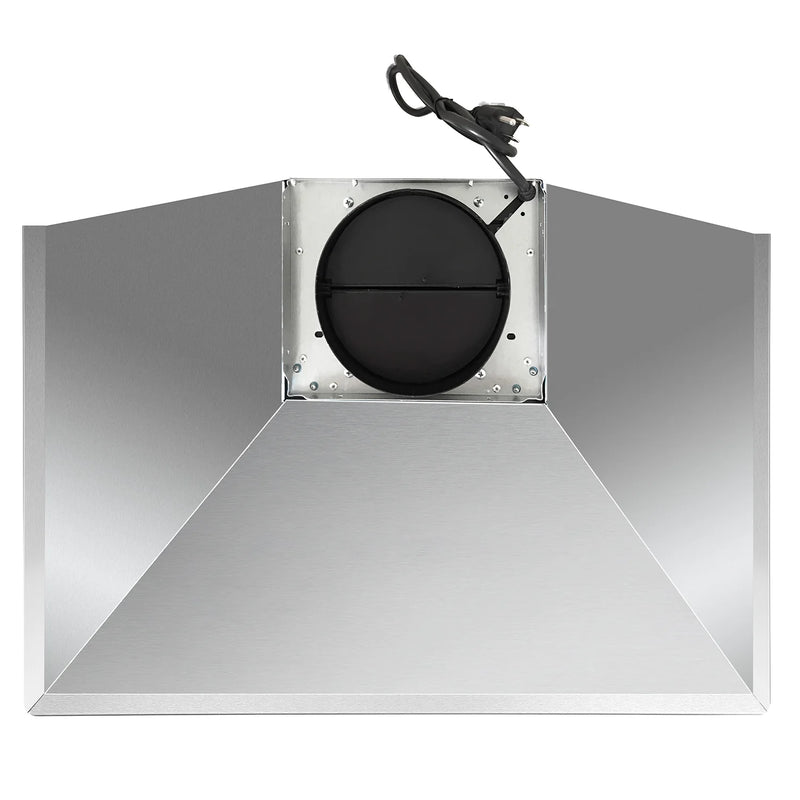 Cosmo 30" Vista Collection Wall-Mount Range Hood in Stainless Steel, 380 CFM, LED Lights, COS-63175