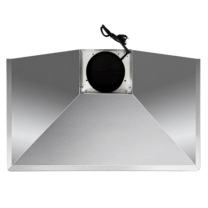 Cosmo 36" Vista Collection Wall-Mount Range Hood in Stainless Steel, 380 CFM, LED Lights, COS-63190