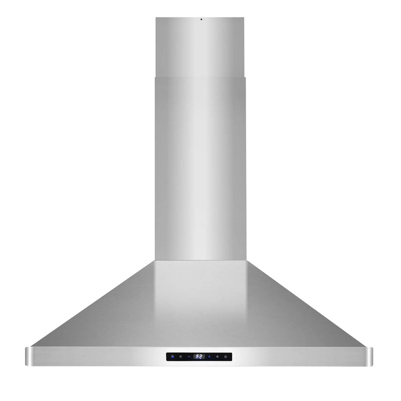 Cosmo 36" Lumin Collection Island-Mount Range Hood in Stainless Steel, 380 CFM, Baffle Filters, COS-63ISS90