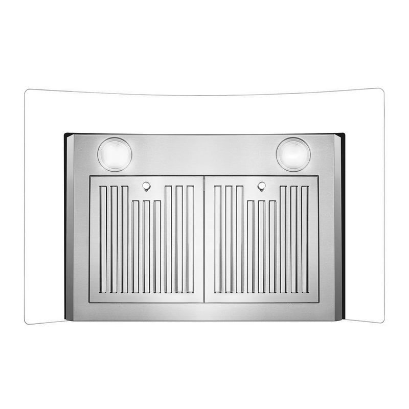 Cosmo 30" Vista Collection Wall-Mount Range Hood in Stainless Steel, 380 CFM, Touch Controls, COS-668AS750