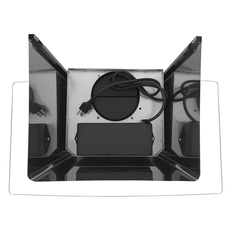 Cosmo 36" Vista Collection Wall-Mount Range Hood in Stainless Steel, 380 CFM, Touch Controls, COS-668AS900