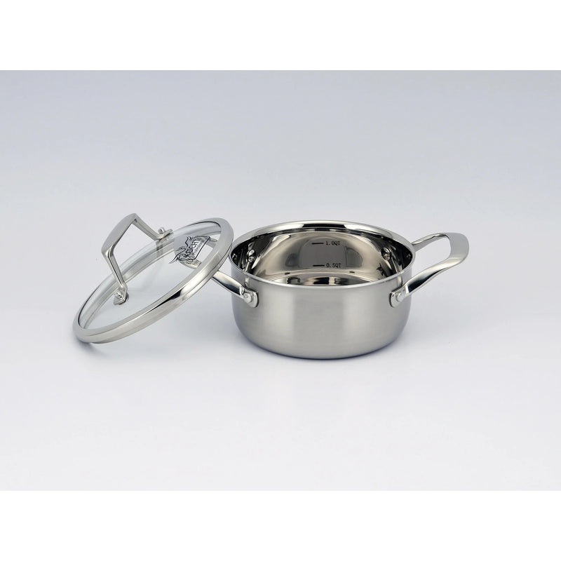 Kucht Culinary 3-Ply Stainless Steel 10 Piece Cookware Set, K16020