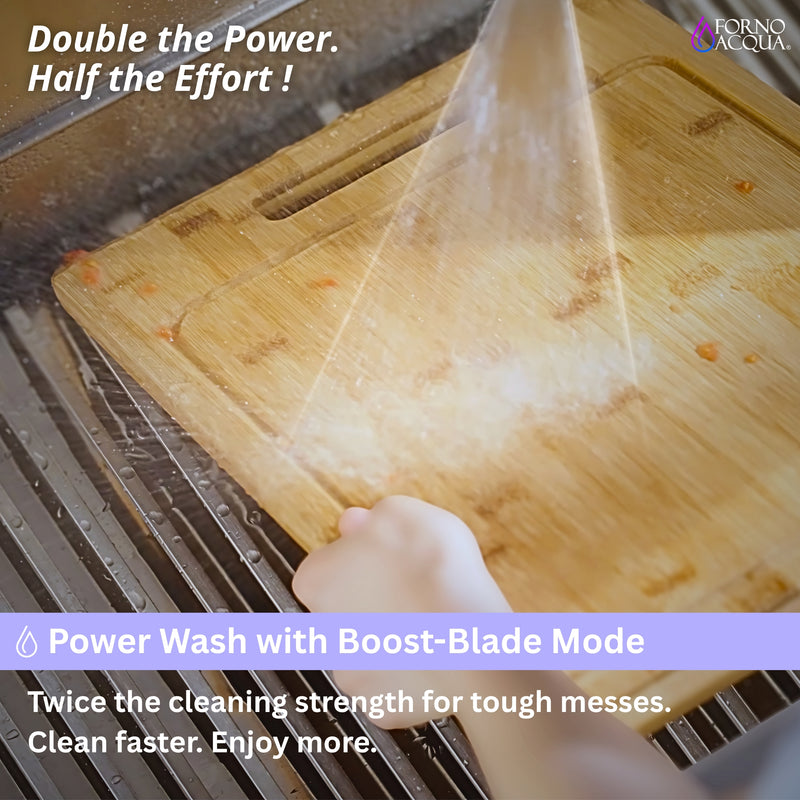 FORNO ACQUA 33 in. Drop-In/Undermount 40/60 Double Bowl Stainless Steel Sink with Waterfall Faucet