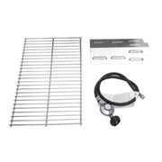 Replacement grill parts set including stainless steel cooking grate, heat shield, and gas regulator for Kokomo Grills On The Go: Anywhere, Anytime - KO-PTBL.