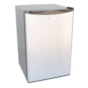 Kokomo Grills Professional Now We're Grilling Kombo Pack stainless steel combo fridge with sleek curved handle and compact design.