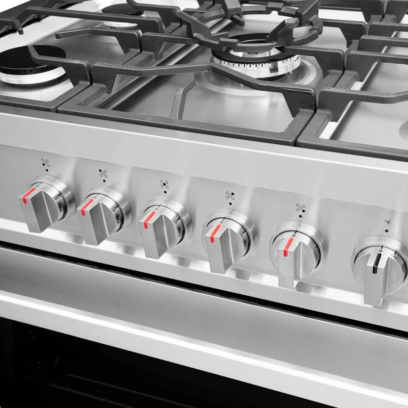 Cosmo 36" Nebula Collection 3.8 cu. ft. Freestanding Gas Range in Stainless Steel, Convection Oven, 5 Sealed Burners, COS-965AGC