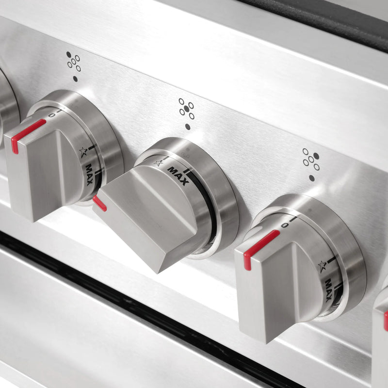 Cosmo 36" Nebula Collection 3.8 cu. ft. Freestanding Gas Range in Stainless Steel, Convection, 5 Sealed Burners, COS-965AGFC