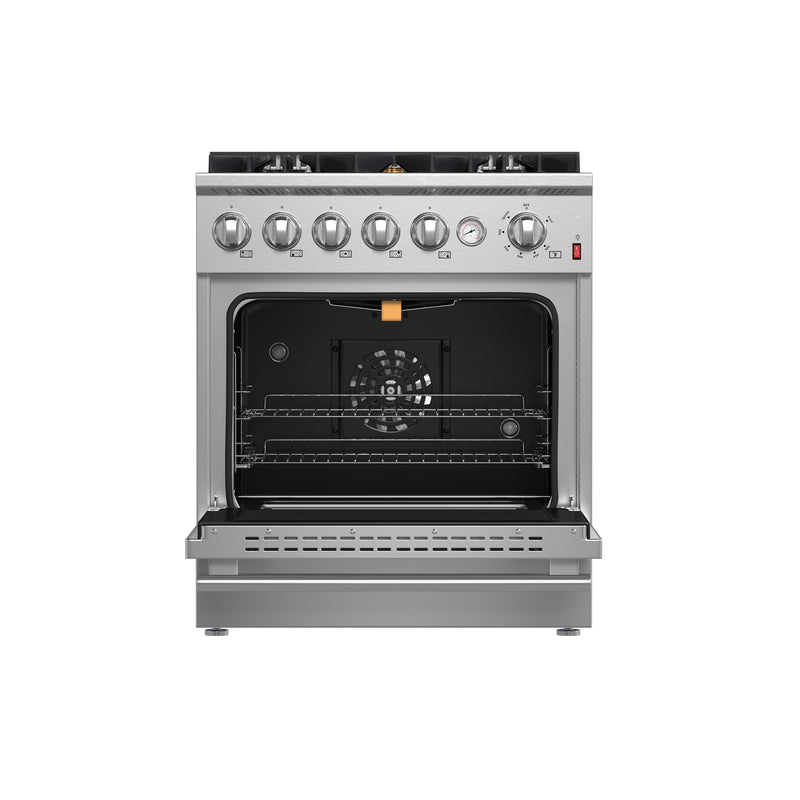 Forno Giovanni 30" Freestanding Gas Range in Stainless Steel, Air Fry, 5 Burners, FFSGS6274-30