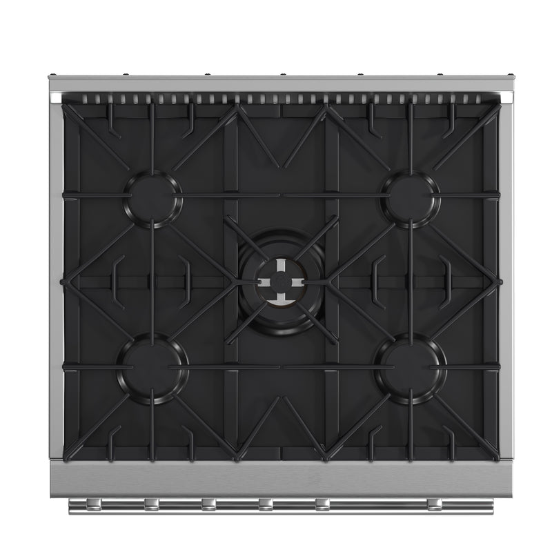 Forno Giovanni 30" Freestanding Gas Range in Stainless Steel, Air Fry, 5 Burners, FFSGS6274-30