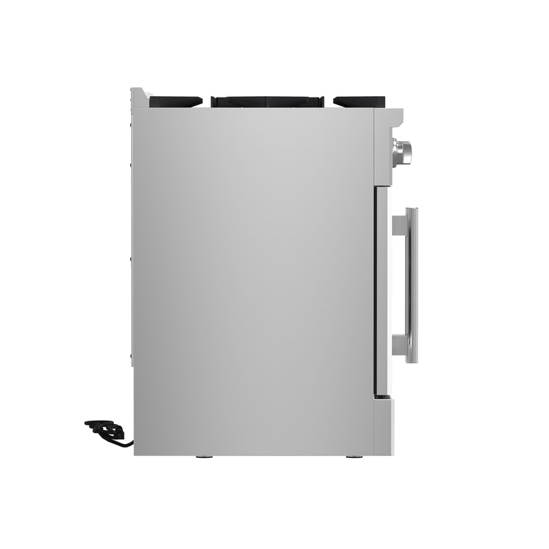 Forno Galiano 30" Freestanding French Door Gas Range, 5 Burners, Convection Fan, FFSGS6444-30