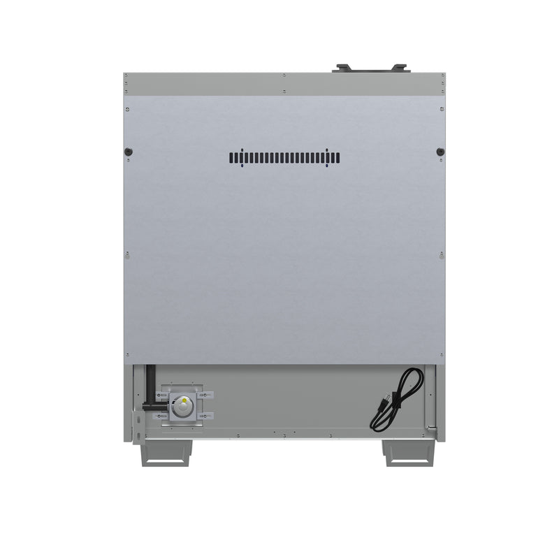 Forno Capriasca 30" Freestanding French Door Gas Range, Brass Burners, 5 Burners, FFSGS6460-30