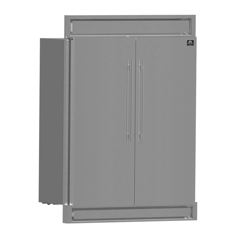 Forno Maderno 60" Freestanding Convertible Refrigerator/Freezer in Stainless Steel with 27.2 cu.ft., Dual Inverter Compressors, FFFFD1722-60S