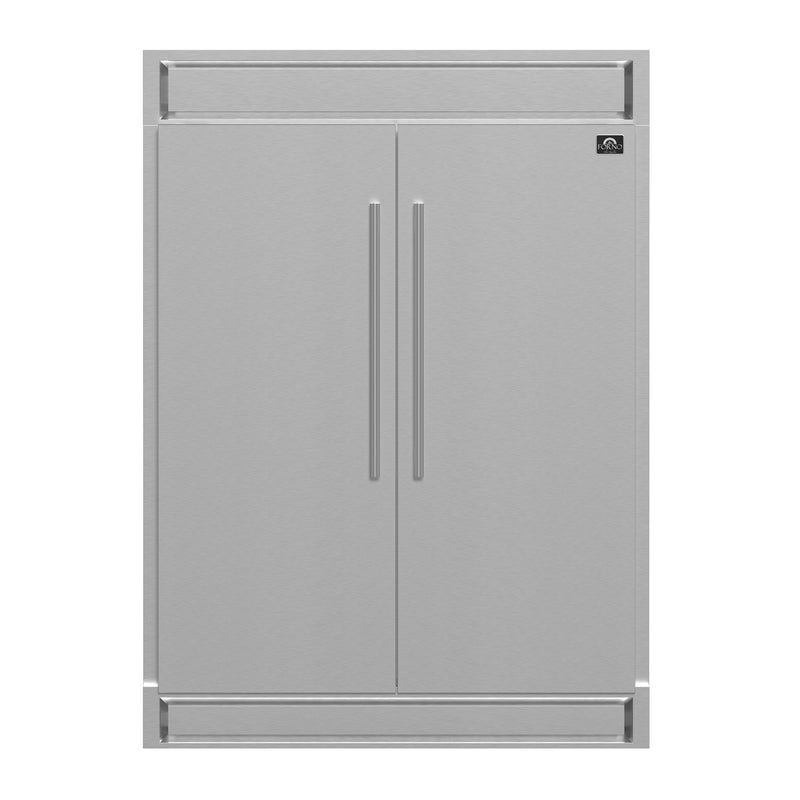 Forno Maderno 60" Freestanding Convertible Refrigerator/Freezer in Stainless Steel with 27.2 cu.ft., Dual Inverter Compressors, FFFFD1722-60S