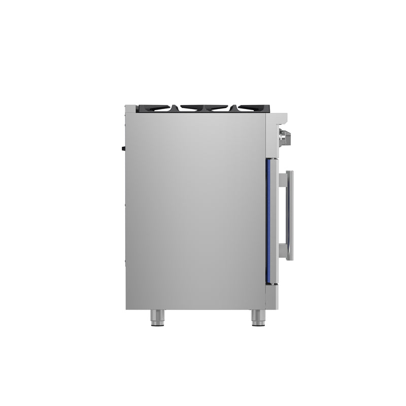 Forno Massimo 36" Freestanding French Door Gas Range, Air Fry, 6 Burners, FFSGS6439-36