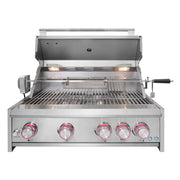 Cosmo 32" Built-In Propane Gas Grill in Stainless Steel, 5 Burners, Infrared Rotisserie, LED Lighting, COS-BGGN325K