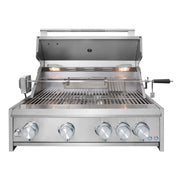 Cosmo 32" Built-In Propane Gas Grill in Stainless Steel, 5 Burners, Infrared Rotisserie, LED Lighting, COS-BGGN325K