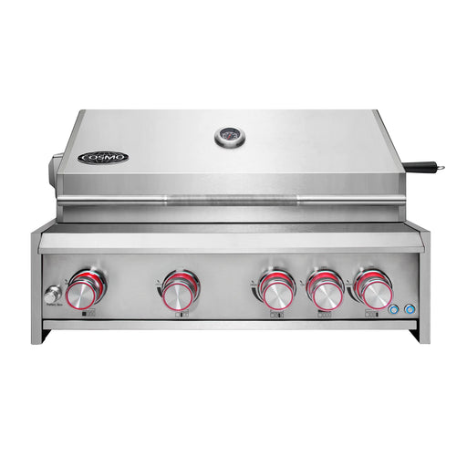 Cosmo 32" Built-In Propane Gas Grill in Stainless Steel, 5 Burners, Infrared Rotisserie, LED Lighting, COS-BGGN325K