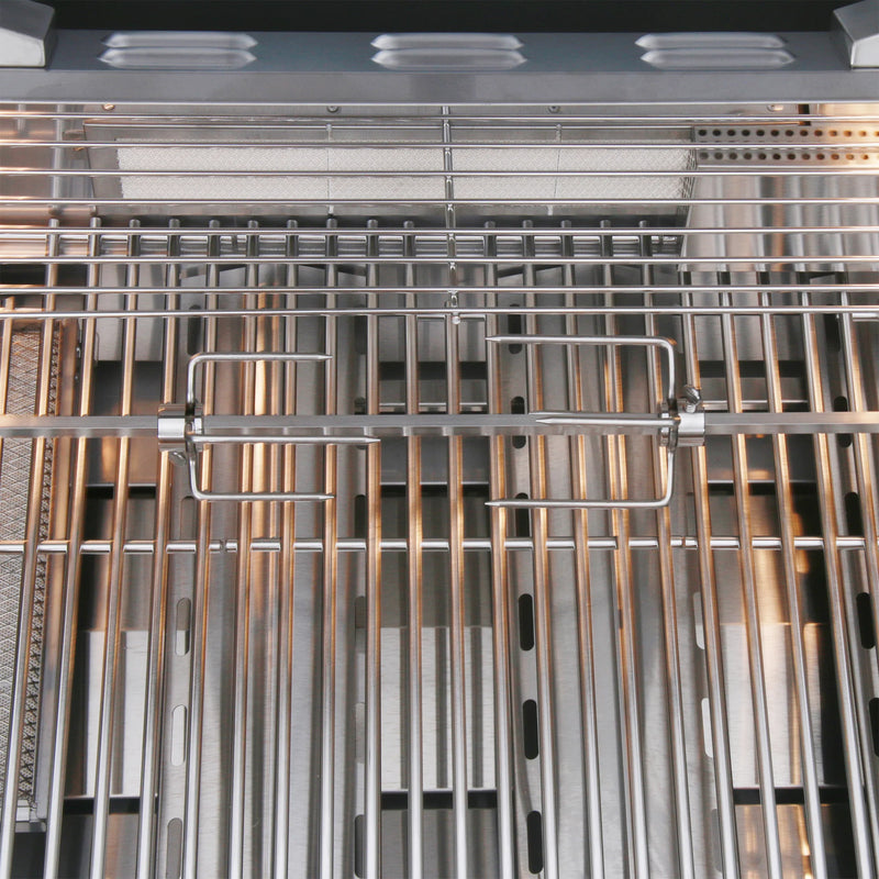 Cosmo 32" Built-In Propane Gas Grill in Stainless Steel, 5 Burners, Infrared Rotisserie, LED Lighting, COS-BGGN325K