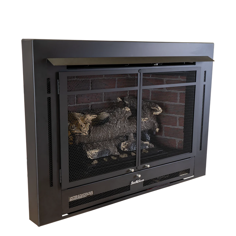 Buck Stove Model 34ZC Manhattan Non-Vent Gas Stove, 33,000 BTU, Blower, Oxygen Depletion Sensor, Piezo Ignition
