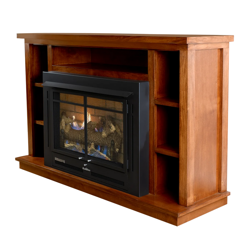 Buck Stove Prestige Bookcase Mantel Accessory for Model 34 Manhattan Gas Stove