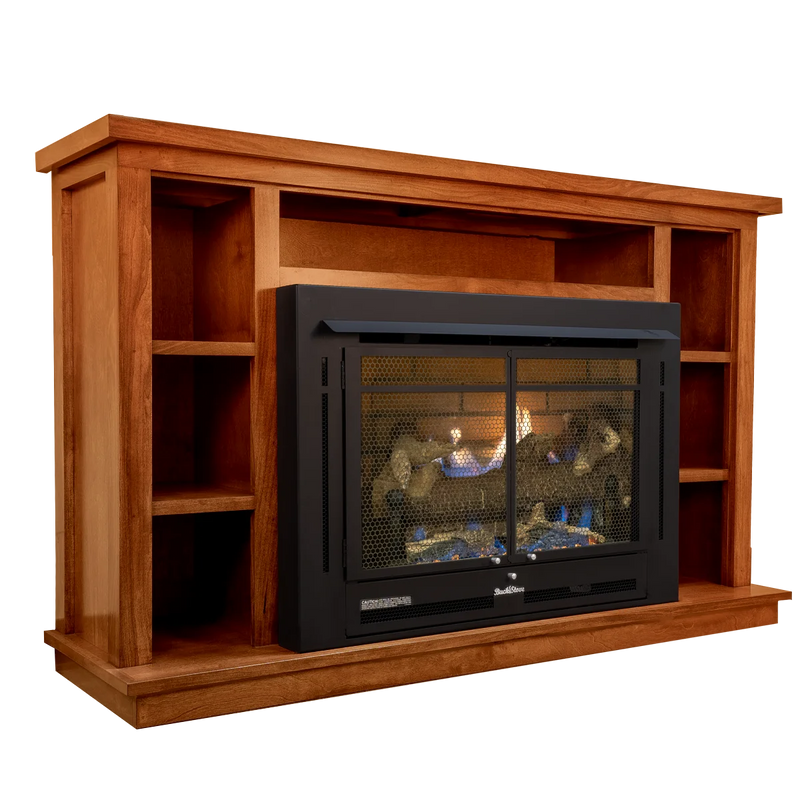 Buck Stove Prestige Bookcase Mantel Accessory for Model 34 Manhattan Gas Stove