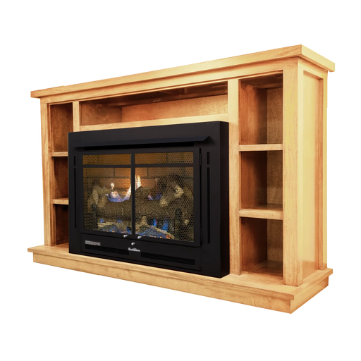 Buck Stove Prestige Bookcase Mantel Accessory for Model 34 Manhattan Gas Stove