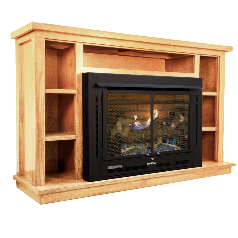 Buck Stove Prestige Bookcase Mantel Accessory for Model 34 Manhattan Gas Stove