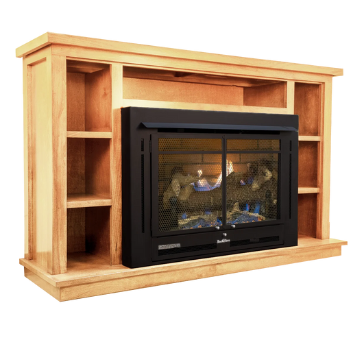 Buck Stove Prestige Bookcase Mantel Accessory for Model 34 Manhattan Gas Stove