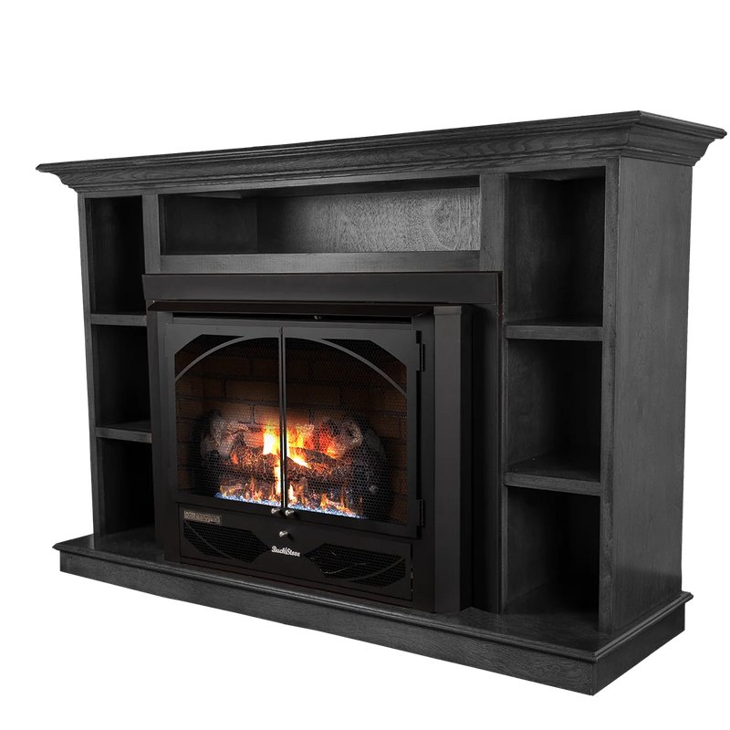 Buck Stove Prestige Bookcase Mantel Accessory for Model 34 Manhattan Gas Stove