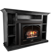 Buck Stove Prestige Bookcase Mantel Accessory for Model 34 Manhattan Gas Stove