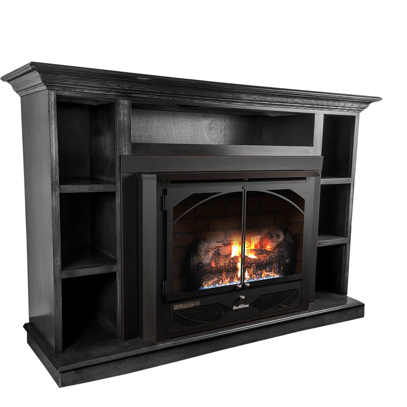 Buck Stove Prestige Bookcase Mantel Accessory for Model 34 Manhattan Gas Stove