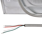 Cosmo 24" Lumin Collection Single Electric Wall Oven in Stainless Steel, 8 Functions, True European Convection, C106SIX-PT