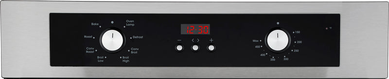 Cosmo 24" Lumin Collection Single Electric Wall Oven in Stainless Steel, 8 Functions, Turbo True European Convection, C51EIX