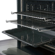 Cosmo 24" Lumin Collection Single Electric Wall Oven in Stainless Steel, 8 Functions, Turbo True European Convection, C51EIX