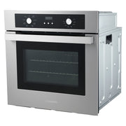 Cosmo 24" Lumin Collection Single Electric Wall Oven in Stainless Steel, 8 Functions, Turbo True European Convection, C51EIX