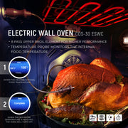 Cosmo 30" Haven Collection Single Electric Wall Oven in Stainless Steel, True Convection, Self-Cleaning, COS-30ESWC