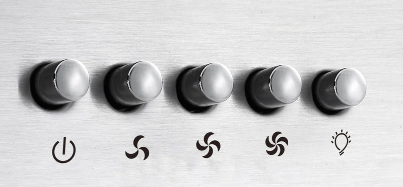 Cosmo 30" Delta Collection Under Cabinet Range Hood in Stainless Steel, 3-Speed Motor, LED Lights, COS-5U30