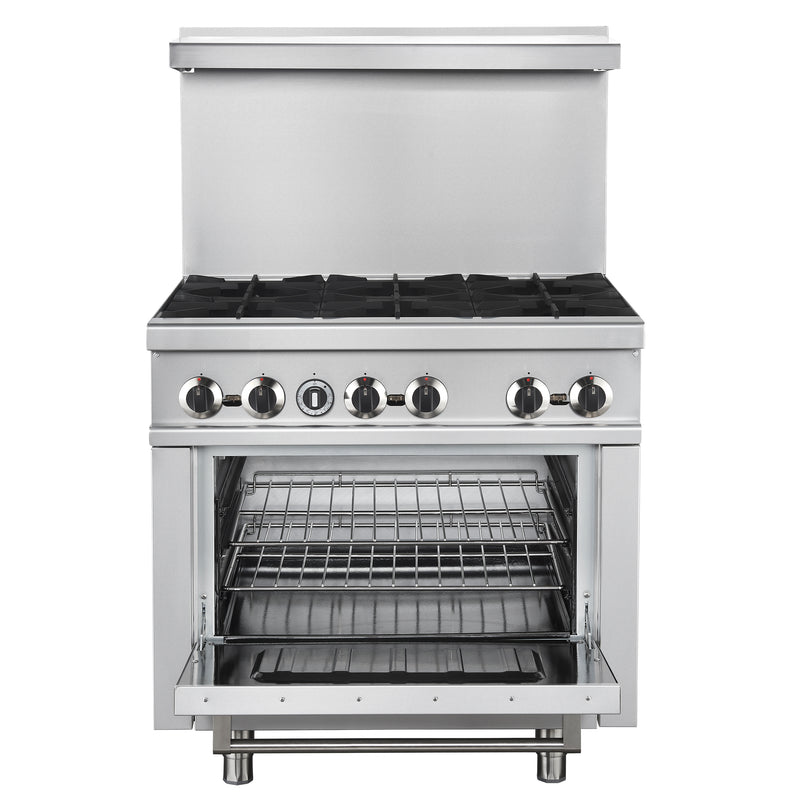 Forno Commerciale 36 Inch Gas Range with 6 Burners