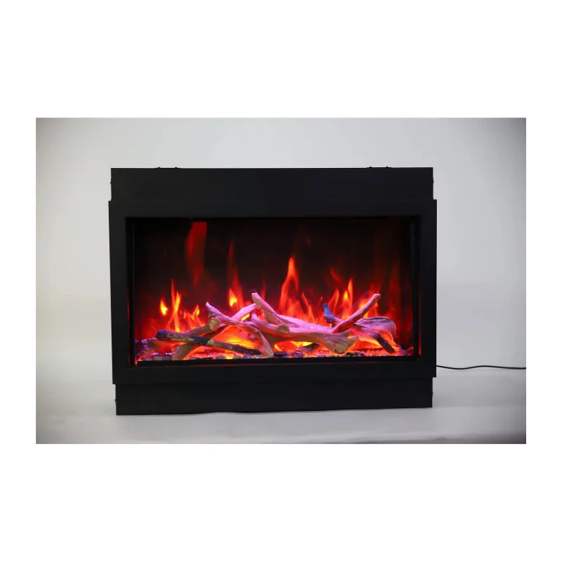 Amantii Panorama 60" Built-in Tall & Deep Lumina Indoor/Outdoor Linear Electric Fireplace