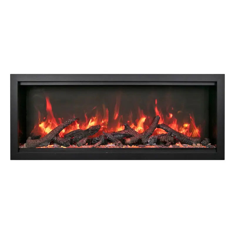 Amantii Symmetry 88'' Extra Tall & Deep Recessed Linear Indoor/Outdoor Electric Fireplace