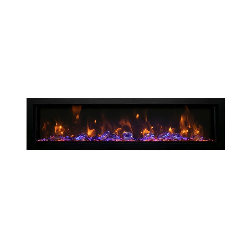 Amantii Panorama 72" Built-in Tall & Deep Indoor/Outdoor Linear Electric Fireplace