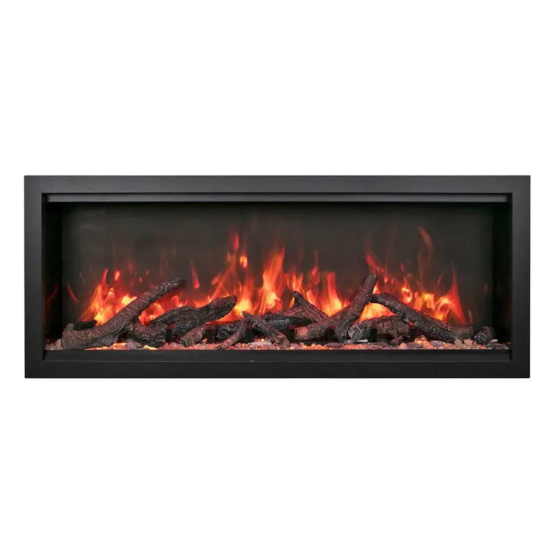 Amantii Symmetry 100'' Extra Tall & Deep Recessed Linear Indoor/Outdoor Electric Fireplace
