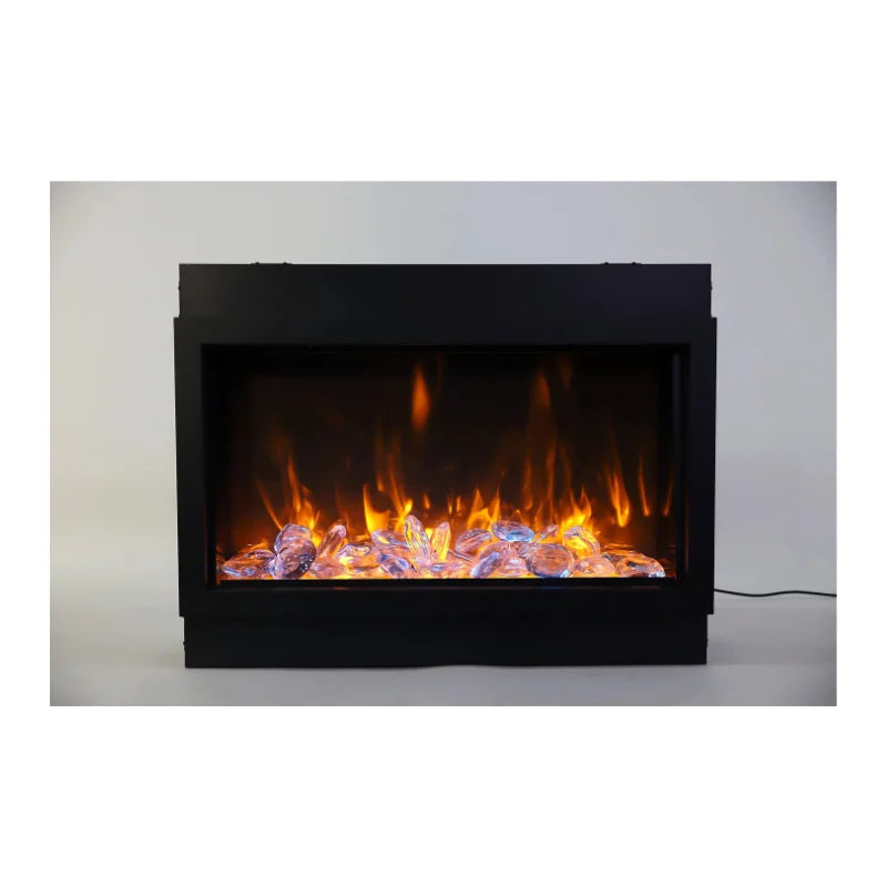 Amantii Panorama 40" Built-in Tall & Deep Indoor/Outdoor Linear Electric Fireplace