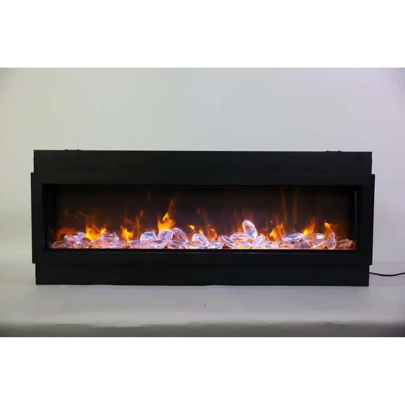 Amantii Panorama 60" Deep Built-in Indoor/Outdoor Linear Electric Fireplace